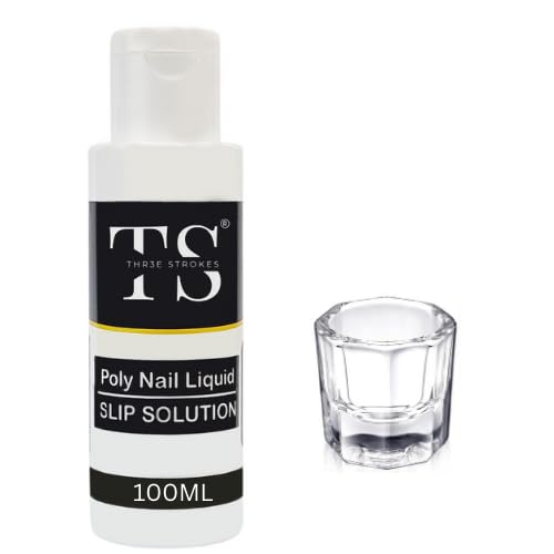 THR3E STROKES Polygel Nail Extension Kit: Slip Solution & Dappen Dish