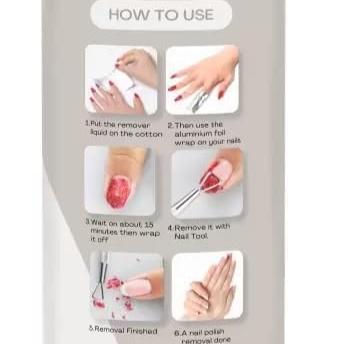 THR3E STROKES 100ml Acrylic Remover, Gel Nail Polish Remover for Nails Professional Removes Gel Nail Polish, Quick & Easy Polish Remover In few Minutes Don't Hurt Your Nails
