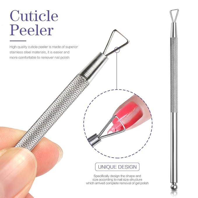 THR3E STROKES Acrylic Remover Kit, Gel Nail Polish Remover for Nails with Soak off clips, Nail Wipes & Peeler, Professional, Quick & Easy Polish Remover In few Minutes Don't Hurt Your Nails 100ml