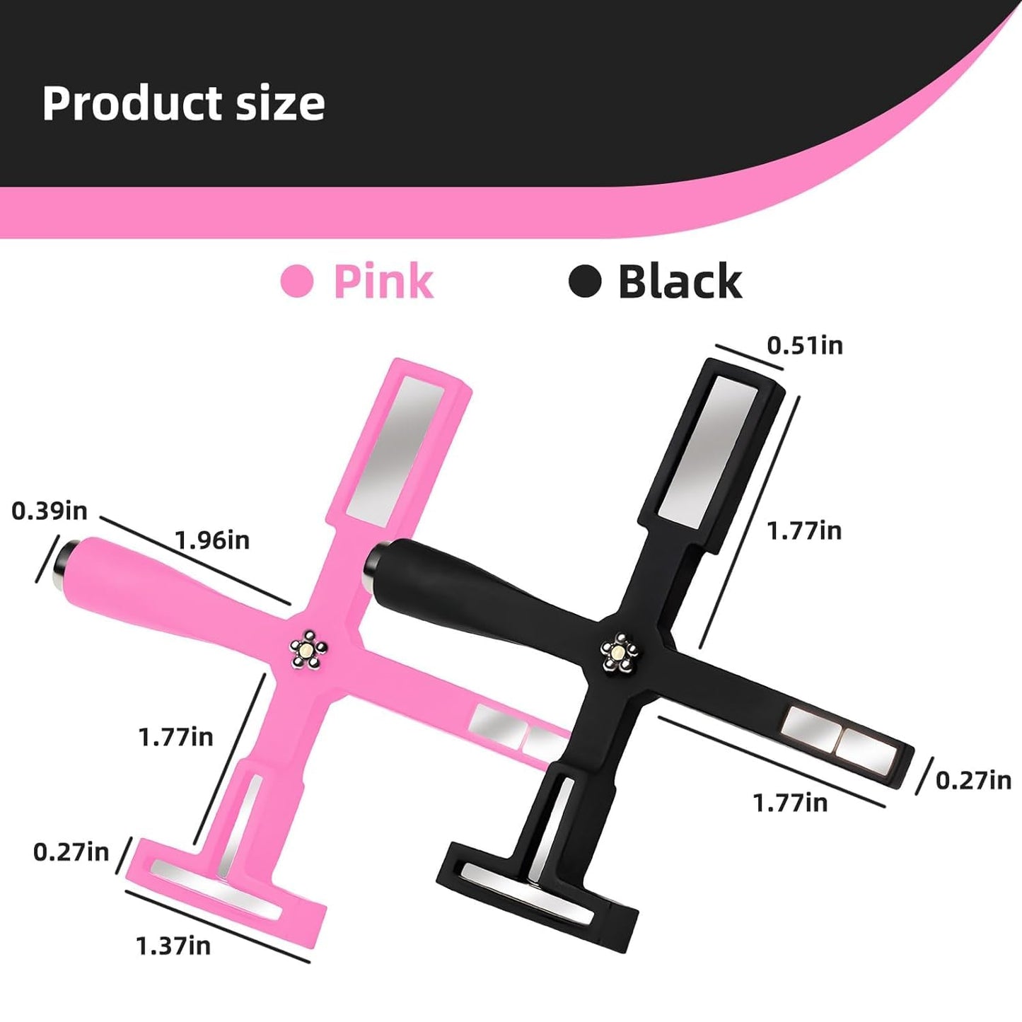THR3E STROKES 5 in 1 Magnet for Cat Eye Gel Nail Polish, Multifunctional Magnetic Nail Tool, Upgraded Cross Cat Eye Magnet for Nail Designs 3D Cateye Nail Gel Strong Nail Art Magnet Home Salon