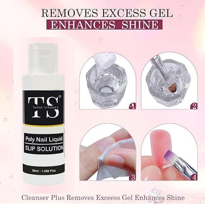 Poly Nail Gel Extension Kit - Nude, Pink, White (12 Items) +{UV Lamp and Spider Gel Polish Kit - Black & White Worth RS 1000, absolutely free (limited time offer only on Prepaid orders)}