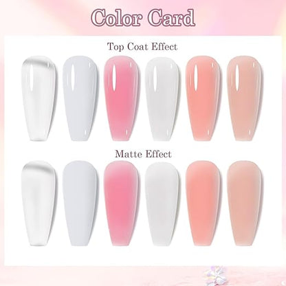 THR3E STROKES Poly Nail Gel Extension Kit (6 IN 1)