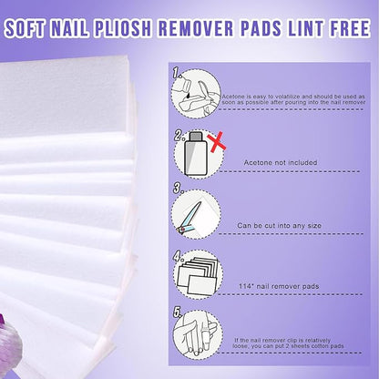 THR3E STROKES Acrylic Remover Kit, Gel Nail Polish Remover for Nails with Soak off clips, Nail Wipes & Peeler, Professional, Quick & Easy Polish Remover In few Minutes Don't Hurt Your Nails 100ml