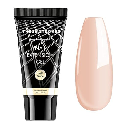 THR3E STROKES PolyGel Quick Upgrade Kit - 30ML Builder Gel for Nail Extensions