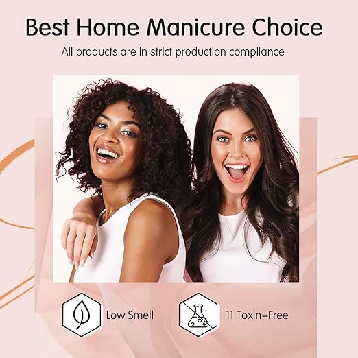 THR3E STROKES Natural Nude Gel Nail Polish Set - 6 Colors All Seasons Kit