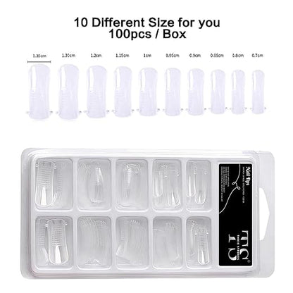 THR3E STROKES Poly Extension Gel Dual Nail Forms - 100pcs