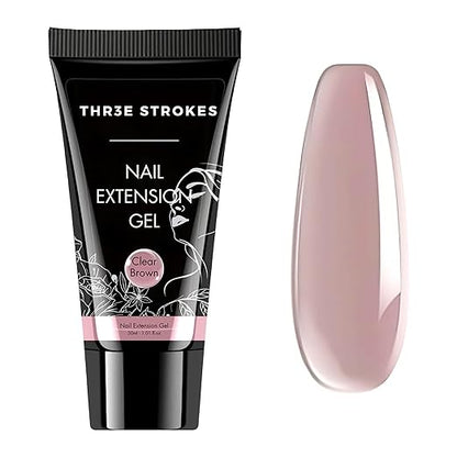 THR3E STROKES PolyGel Quick Upgrade Kit - 30ML Builder Gel for Nail Extensions