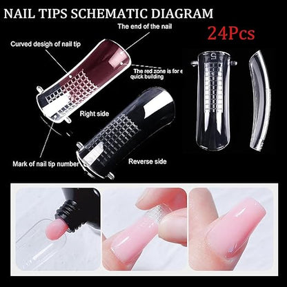 THR3E STROKES Poly Nail Gel Extension Kit (6 IN 1)