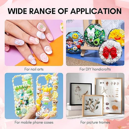 THR3E STROKES Clear 3D Sculpting Gel Nail Glue - 15g for DIY Nail Art