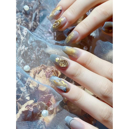THR3E STROKES Metallic Gel Nail Polish, 3D Gold Silver Rose Gold Gel Nail Art, Nail Art Painting Liner Gel for Home Salon Nail Painting Drawing Gel Nail Design (Need UV Light) (SET OF 3)